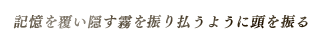 記憶を覆い隠す霧を振り払うように頭を振る